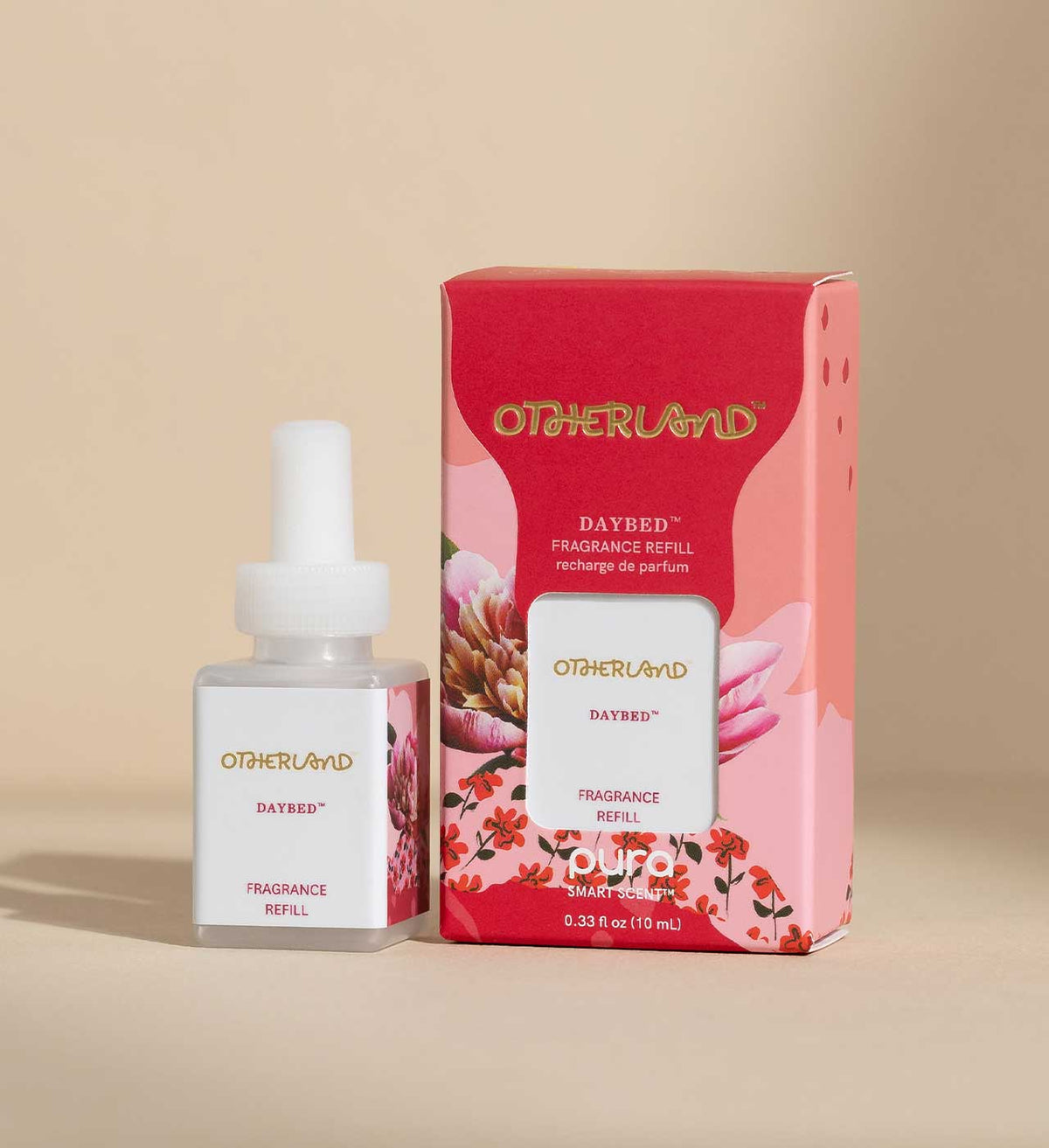 Otherland Daybed fragrance refill bottle and packaging on a beige background
