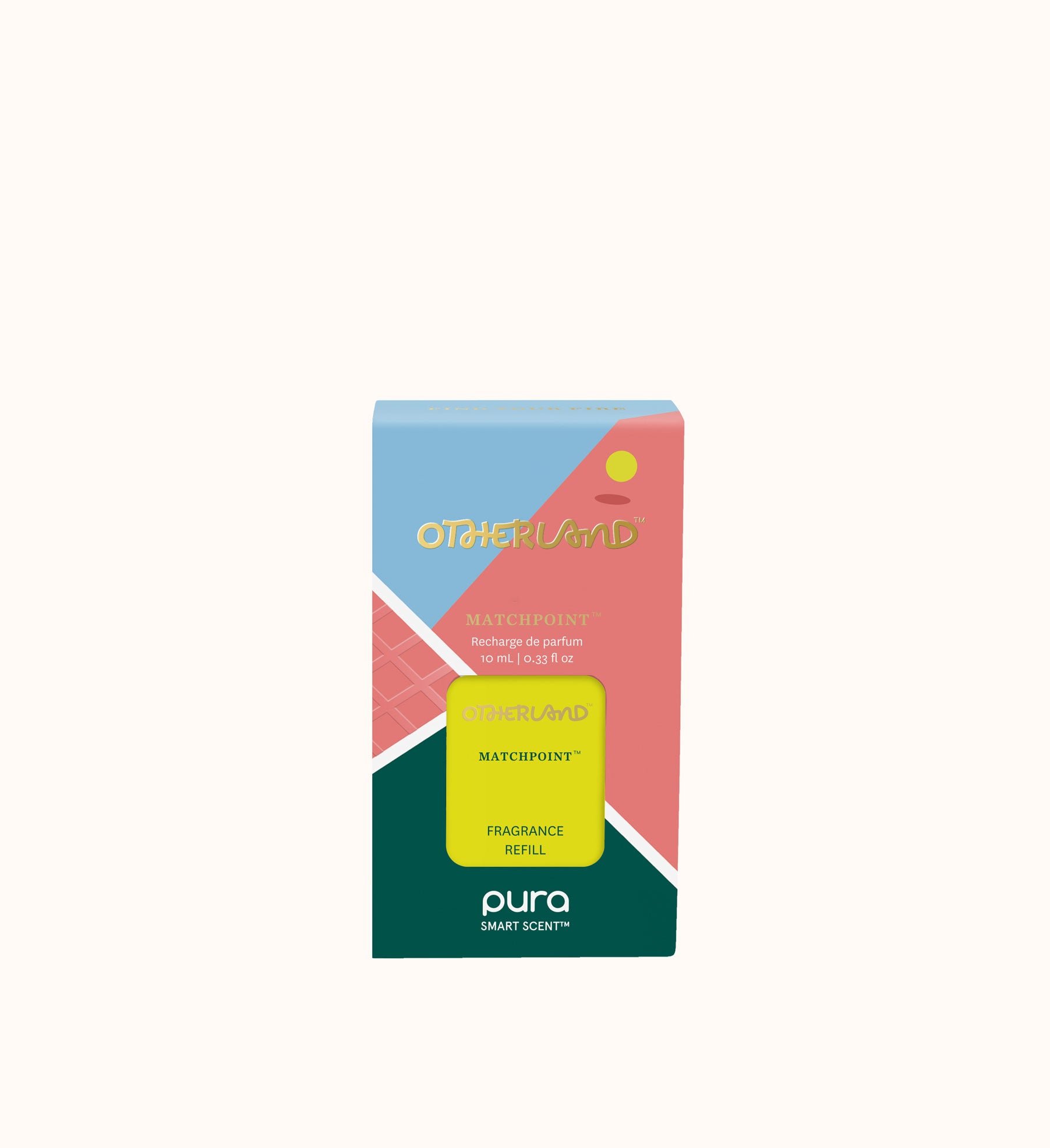 Pura smart scent refill packaging with colorful design on a white background