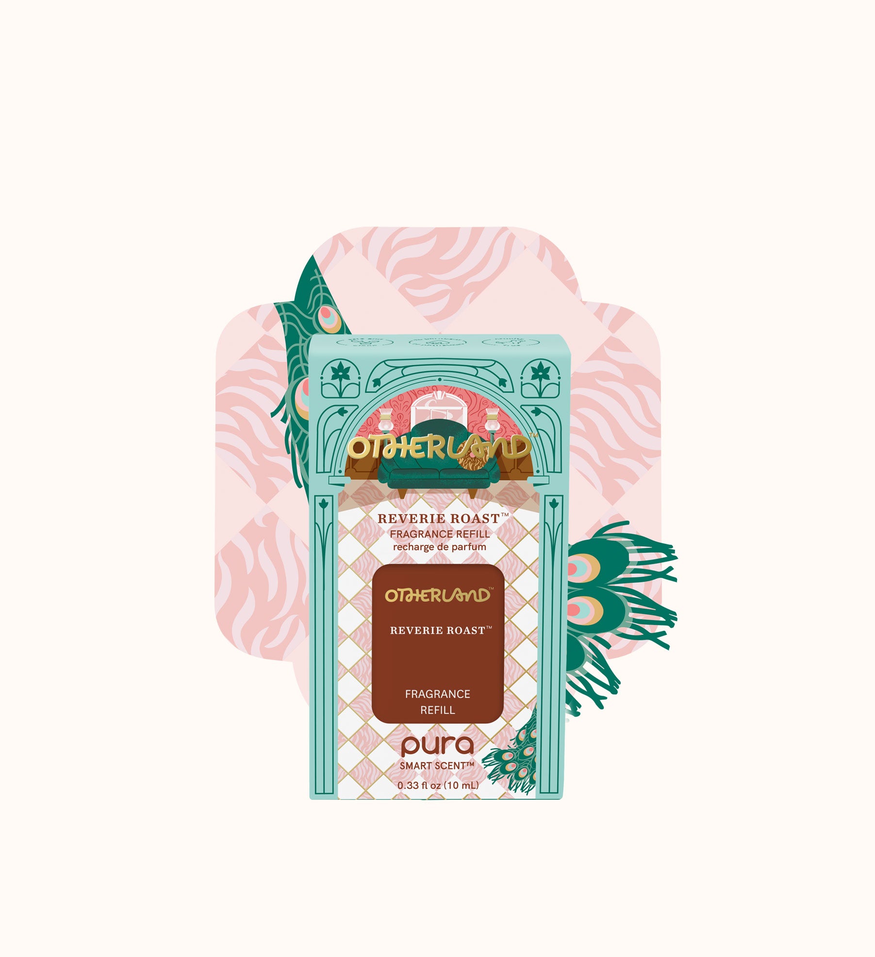 Pura Otherland Reverie Roast fragrance refill packaging on a white background